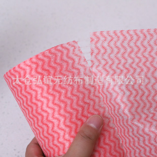 Factory Supply Water Ripple Breakpoint Roll Lazy Rag Tearable Household Cleaning Cloth Kitchen Cleaning Disposable Rag