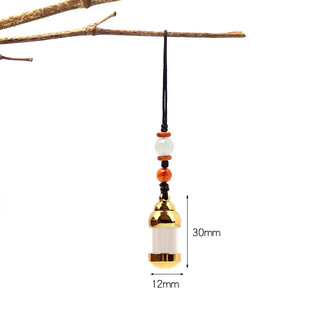 Cinnabar bottle can be opened mobile phone pendant gawu box mobile phone buckle cinnabar bottle empty bottle pendant mobile phone key pendant