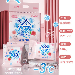 25 New Cool Wipes Mint Sweat Removal Wipes Girls Outdoor Travel Small Bag Physical Cooling Cold Wipes