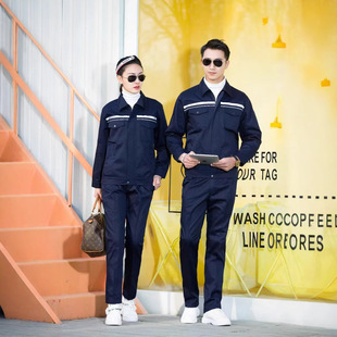 Spring and Autumn Long Sleeve Work Clothes Customized Factory Wear-resistant Factory Auto Repair Work Clothes Tooling Jacket Workshop Men's and Women's suit