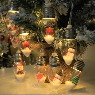 Cross-Border led wishing bottle Christmas tree decoration light string indoor decoration color light Christmas tree decoration color light