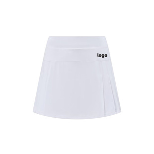 2024 new crooked ~ quick-drying badminton skirt half-length dance skirt bottom with full-fold leisure sports skirt
