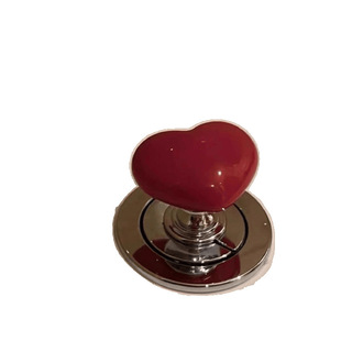 Toilet Press Button Heart-Shaped Handle Long Manicure Special Press Toilet Flush Switch Cross-Border E-Commerce