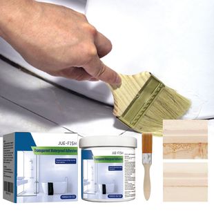 Jue-Fish transparent waterproof glue transparent waterproof coating toilet balcony brick roof leak-proof glue