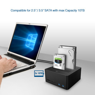 Частный режим частный режим двойной SATA 2,5/3,5 ''жесткий диск база SD/TF двойной диск кард-ридер USB 3,0 жесткий диск коробка