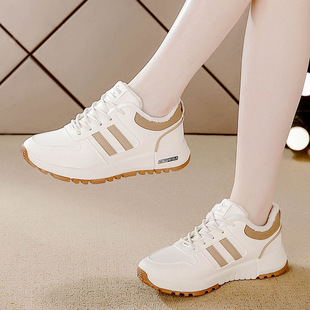 2024 Winter New Arrival plus size Casual Breathable Lightweight All-Match Height Increasing Thick Sole Sports Running Shoes Women's Shoes 5115 Cotton