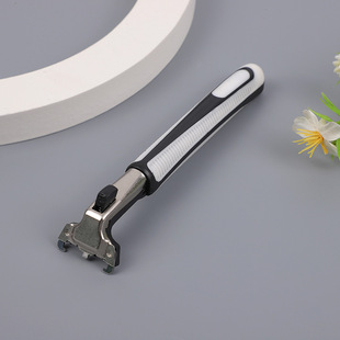 Factory Direct sales stainless steel double-layer razor blade men's razor 1 knife holder 3 blades in stock 33g