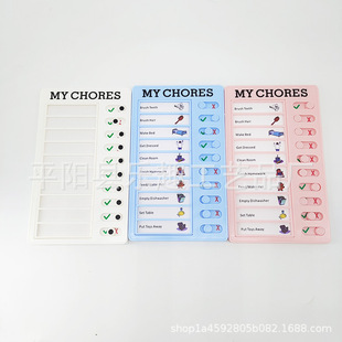 Self-discipline card punch RV Checklist RV note message Checklist Memo plastic board