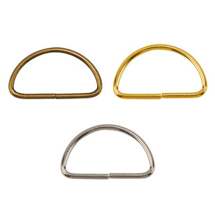 Luggage Accessories Outdoor Pet Metal Semi-circular D-ring Alloy D-shaped Buckle DIY Hardware Accessories D-shaped Buckle Semi-circular Buckle