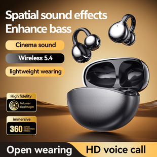 Cross-Border New Ai Smart Translation Clip-On Wireless Bluetooth Headset, Non-In-Ear, Ultra-Long Battery Life, Noise Reduction Wholesale