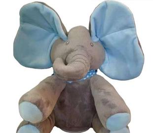 Cross-Border Popular Hide-And-Seek Elephant, Eye-Covering Elephant, Electric Elephant Comfort Doll, Plush Toy with Certificate