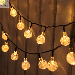 Новый Солнечный свет строки 100LED/200LED Открытый Сад Двор фестиваль украшения атмосферы пузырь шар света