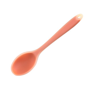 Factory wholesale silicone spoon small size semi-transparent more children's food supplement tools mini spoon spoon spoon salad
