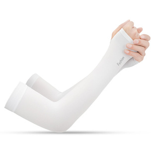 Summer Ice Silk Sunscreen Ice Sleeve Women's High Elastic Not Tight Light Breathable Outdoor Driving Riding UV Protection Arm