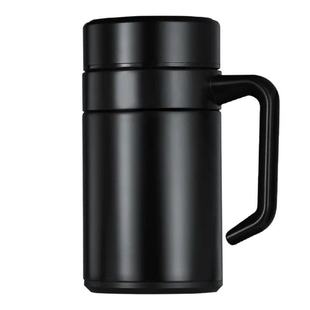 Office Thermos Cup with Handle, Engraving, Custom Printed logo, Men's High-end Business Meeting Event Commemorative Gift