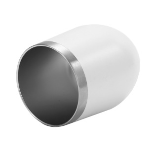 Source factory cross-border exclusive egg cup 304 stainless steel thermos cup U-shaped red wine 12oz straw eggshell