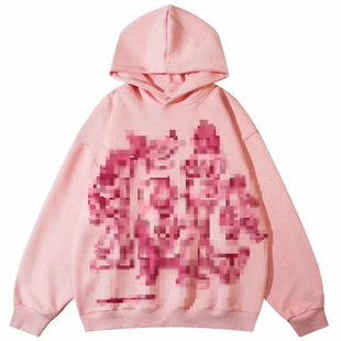 Cuwu Ami Khaji Portraits 3D Printed Hooded Sweatshirt Men's and Women's Street Hip-Hop All-Match Loose Couple Clothes Spring and Autumn