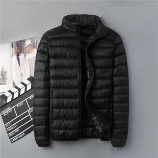 Anti-season Clearance Light Down Cotton-padded Jacket Men's Short Vertical Collar plus size Ultra-light Thin Lightweight Slim-fit Jacket for Young and Middle-aged