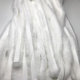 White Rex Rabbit Wool Handmade DIY Doll Strawberry Decorative Hair Crown Clip Headwear Clothing Material Accessories