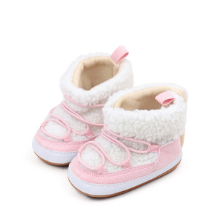 Winter New Baby Snow Boots Soft Rubber Bottom Non-slip Warm Fashion Fashion Cotton Boots BHX4164