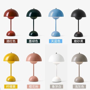 Scandinavian Danish Retro Flower Bud Lamp Ins Style Home Bedroom Bedside Night Light Led Popular Atmosphere Decorative Table Lamp