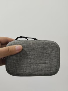 Eva mobile hard disk storage bag shockproof hard shell packaging box data cable earphone box reflection clip zipper bag wholesale