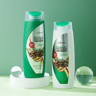 KORMESIC English black castor oil shampoo two-piece shampoo cross-border foreign trade manufacturers wholesale