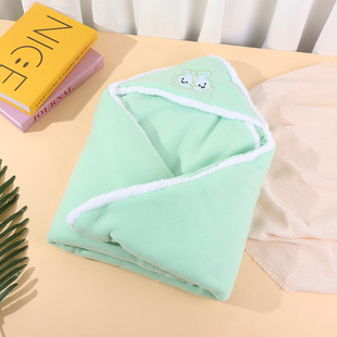 Cross-border children's blanket cartoon embroidery double-sided velvet blanket thickened baby soft blanket comfort blanket lunch break blanket