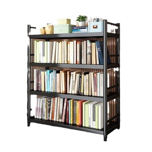 Steel Bookshelf Thickened Bold Shelf Storage Living Room Bookcase Kitchen Multi-layer Multi-functional Dormitory Bedroom Storage Rack