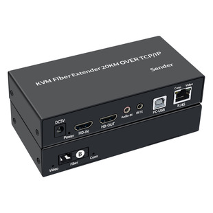 Трансграничный HD KVM-волокно SC20KM сетевой кабель 120 м удлинитель ИК-аудио Петля из одномодового одноволоконно-оптического терминала