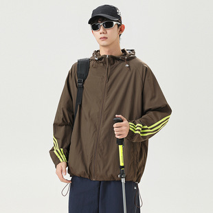 2025 New Ice Silk Sun Protection Clothing upf50 Breathable Lightweight UV Protection Hooded Sun Protection Clothing Outdoor Skin Clothing