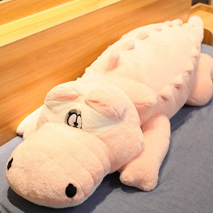 Super large net red crocodile pillow plush toy long sleeping soothing pillow animal doll Valentine's Day gift