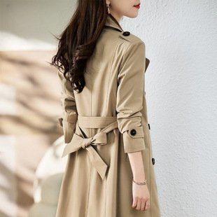 Windbreaker Coat Women's 2023 Autumn New Women's Clothing Autumn Early Autumn Small Mid-length Early Autumn Spring Autumn Coat