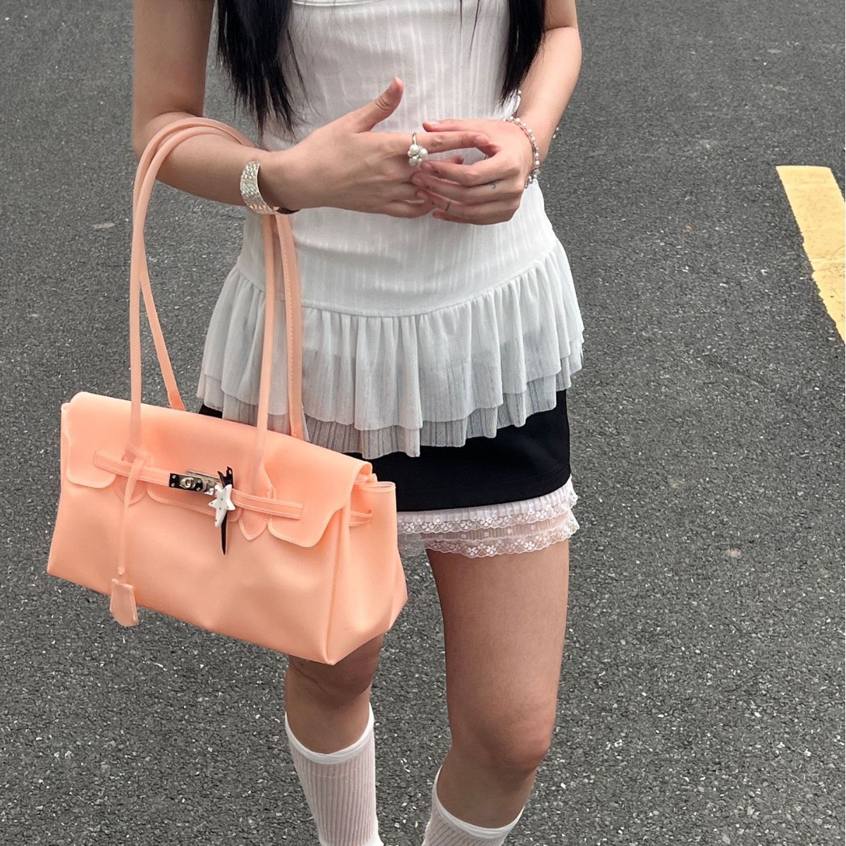 Horizontal Jelly Bag, Jelly Series 26 New Summer Underarm Bag, KiiiKiii's Same Style Jelly Bag Tote Bag