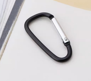 No.5 Color Aluminum Alloy Mountaineering Buckle Backpack Kettle Quick Hanging Buckle Multifunctional D-type Hook Outdoor Spring Mountaineering Hook