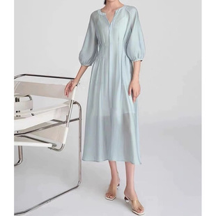Factory wholesale high j feeling temperament stunning female s fan dress gentle c fairy first love waist slimming dress