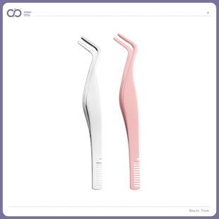 Hot false eyelash tweezers eyelash grafting tweezers eyelash tweezers golden feather clip eyelash clip beauty tools wholesale