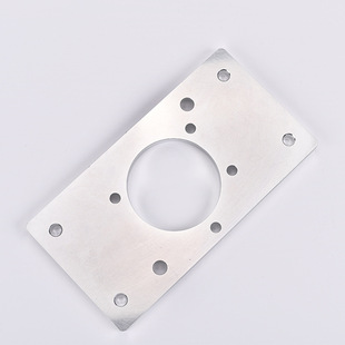 Power cabinet aluminum plate cnc processing aluminum flange voltage transformer accessories fixed plate oxidation cross-border wholesale