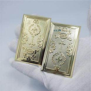 Gold bar gold block pure copper gold plated gold bar gold shop decoration 999 pure gold bar