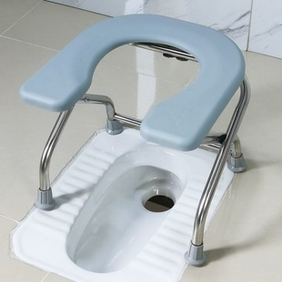 Toilet Toilet Squatting Dual-purpose U-board Folding Toilet Chair for Pregnant Women and Elderly Toilet Chair Stainless Steel Toilet X