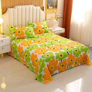 Spring and Autumn Bed Sheet Single Skin-friendly Comfortable Student Dormitory Home 1.21.51.82.0 m Bedding