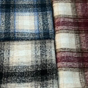 24 New Spot Supply Autumn and Winter Fashion Women's Dress Outwear Fabric Thick Flower Plaid Small Fragrance Fabric