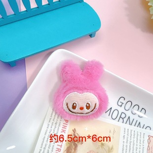 New Bubble Mart Doll Pendant Cartoon Doll Rab Cloth Keychain Rabbit Brooch Plush Toy Hanging