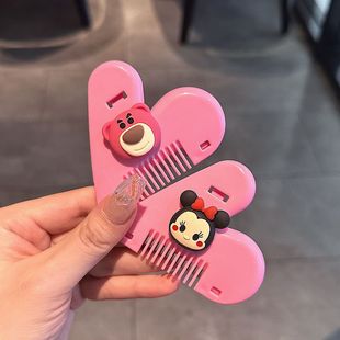 Double-sided Peach Heart Bangs Trimmer Hair Cutter Comb Comb for Children and Adults Hair Cutter Portable Thinning Artifact