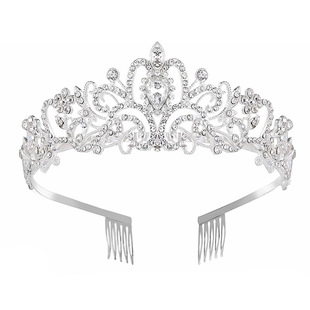 Bridal wedding updo crown headdress party ball queen crown birthday party performance decoration