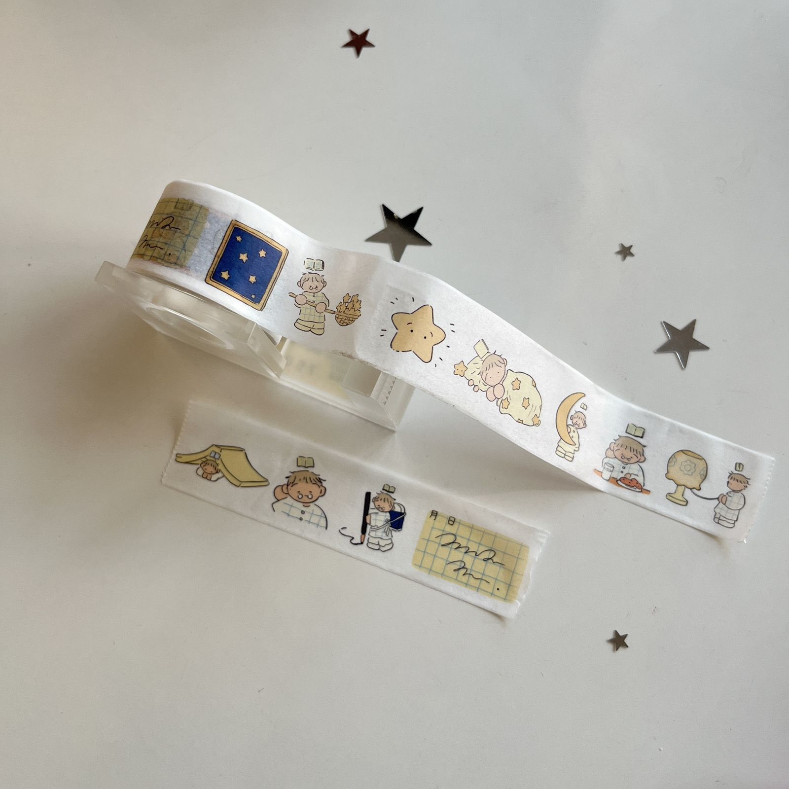 Korean Cute Frog Washi Tape Girly Cartoon Hamster Series Journal DIY Decorative Tape Roll