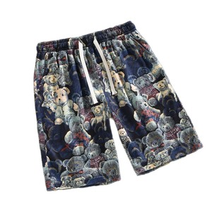 Cross-border Explosions Summer Men's Ice Silk Casual Shorts Casual Loose Straight Five-point Sports Pants Breathable Skin-friendly Quick-drying