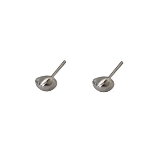 925 Silver Stud Men's Meteorite Irregular Stone Cold Style Ins Simple Small Stud Design Sense Student Earrings Women's Earrings