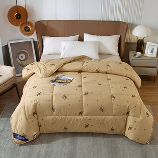 Cross-border Aliexpress Winter Thickeneded Warm Quilt Camel Hair Quilt Warm Double Quilt - Pure Cotton Boutique - Camel Hair Quilt