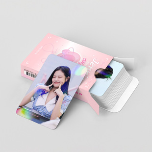 Новый спот 124pcs лазерная карта JENNIE флэш-карта Jin Ji Ni голографическая карта мини-наклейка двухсторонняя карта LOMO